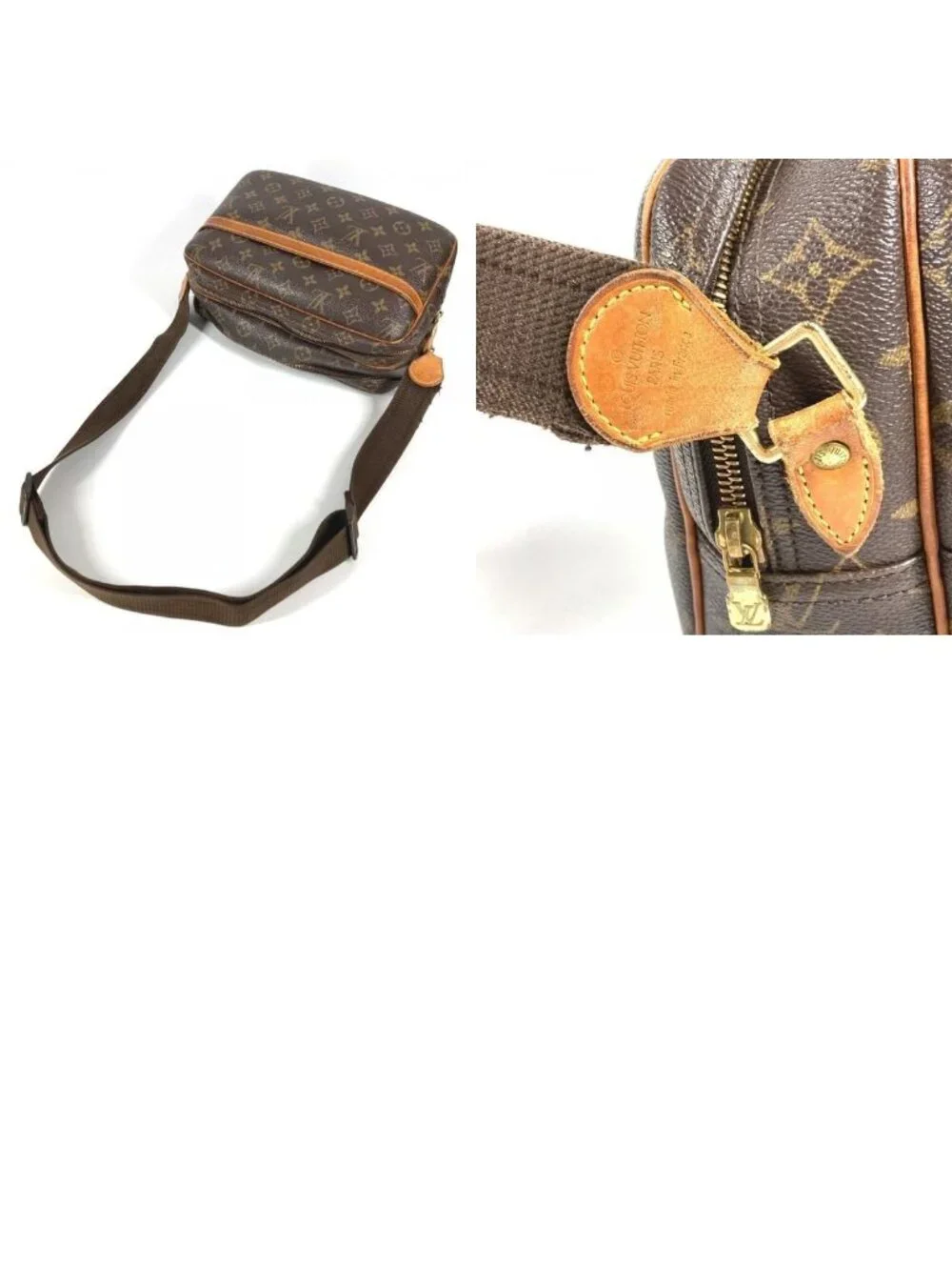 Louis Vuitton Shoulder Bag Reporter PM Lipoter PM Monogram Canvas Brown